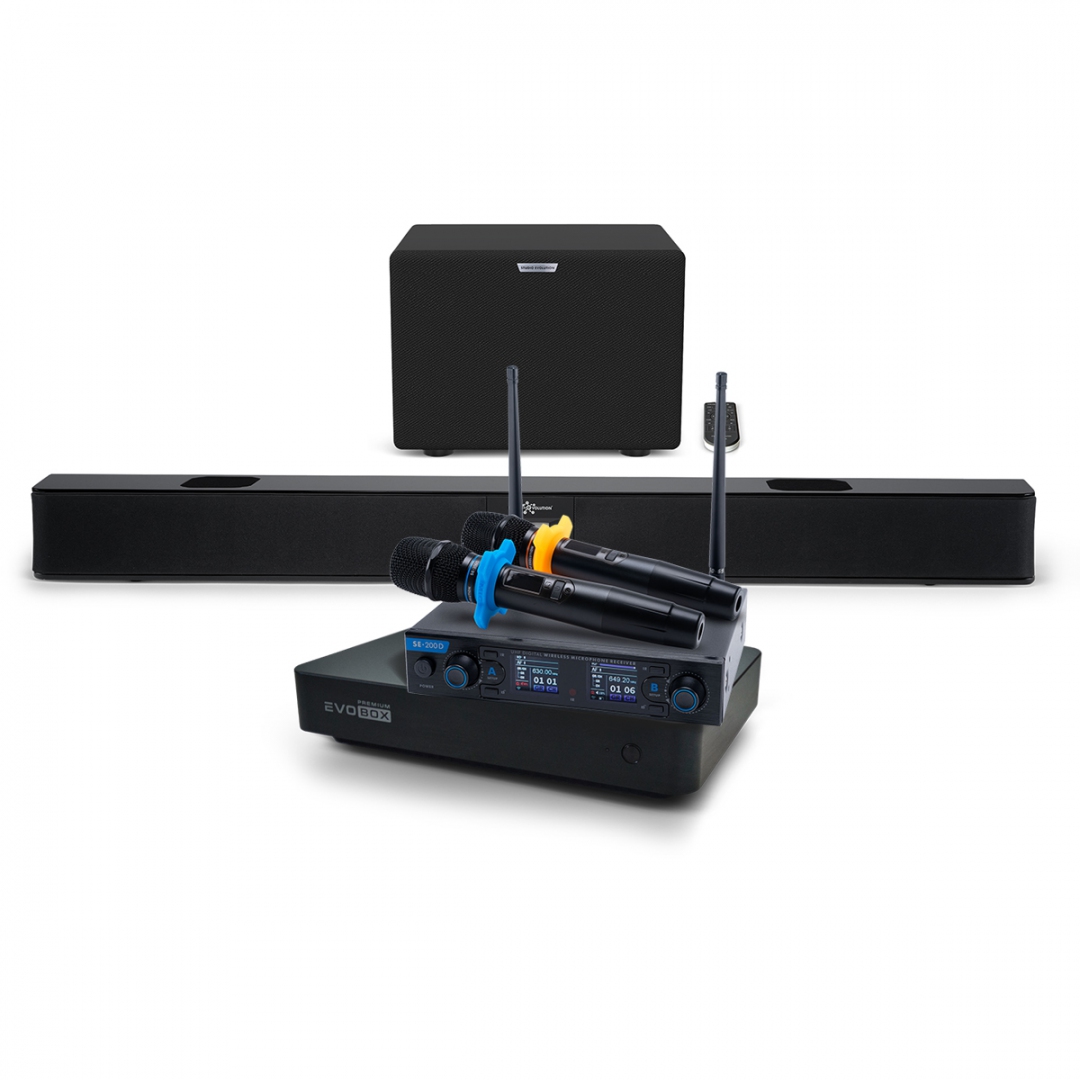 Hi-End караоке-система EVOBOX Premium + EvoSoundBar (саундбар с караоке) в Грязях